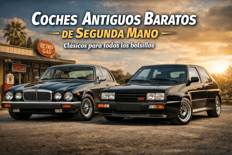 Volkswagen Golf Rallye G60 y Jaguar XJ 1980, dos coches antiguos baratos en venta en Chevicars
