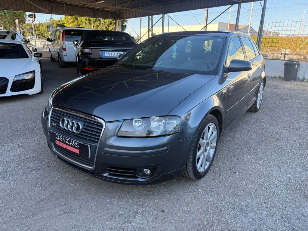 Audi A3 2007 segunda mano gris frontal lateral derecho en Chevicars